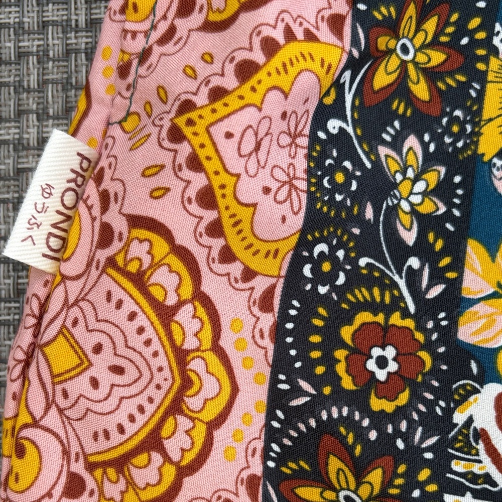 Prondi Patterned Patchwork Wide Leg Pants - Multi… - image 11